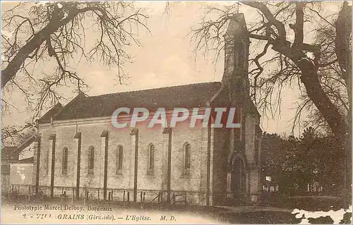 Ansichtskarte AK Villagrains Gironde L'Eglise