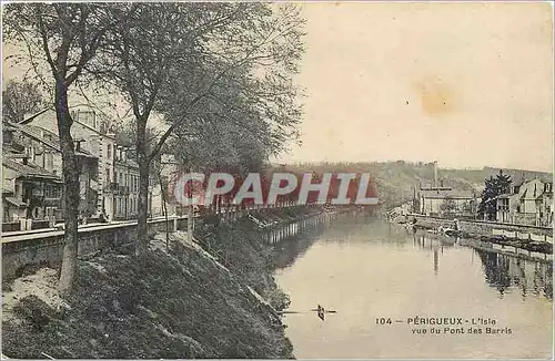 Cartes postales Perigueux L'Isle vue du Pont des Barris