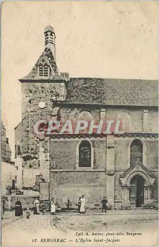 Ansichtskarte AK Bergerac L'Eglise Saint Jacques