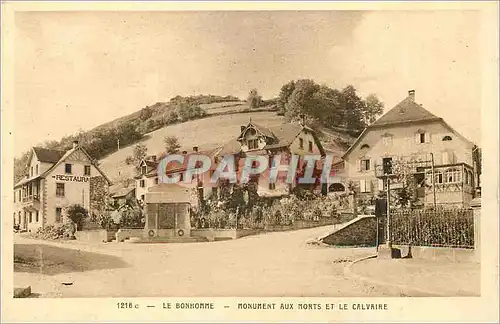 Cartes postales Le Bonhomme Monument aux Morts et le Calvaire