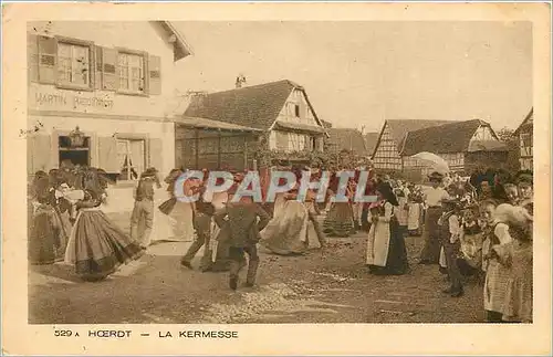 Ansichtskarte AK Hoerdt La Kermesse Folklore