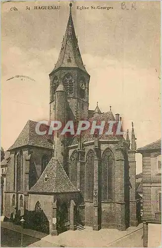 Ansichtskarte AK Haguenau Eglise St Georges