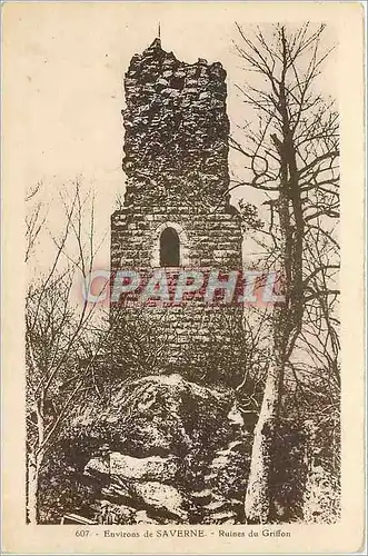 Cartes postales Environs de Saverne Ruines du Griffon