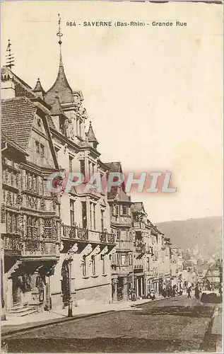 Cartes postales Saverne Bas Rhin Grande Rue