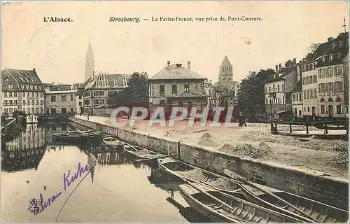 Cartes postales Strasbourg La Petite France vue prise du Pont Couvert