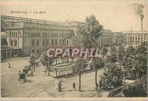 Cartes postales Strasbourg La gare Tramway