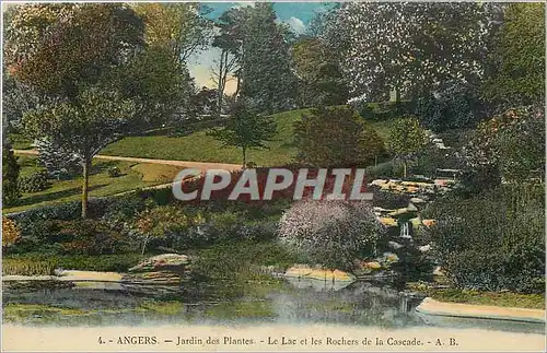 Cartes postales Angers Jardin des Plantes Le Lac et les Rochers de la Cascade