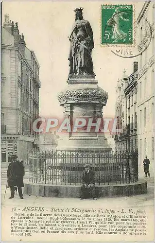 Ansichtskarte AK Angers Statue de Marguerite d'Anjou