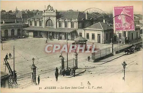 Ansichtskarte AK Angers La Gare Saint Laud