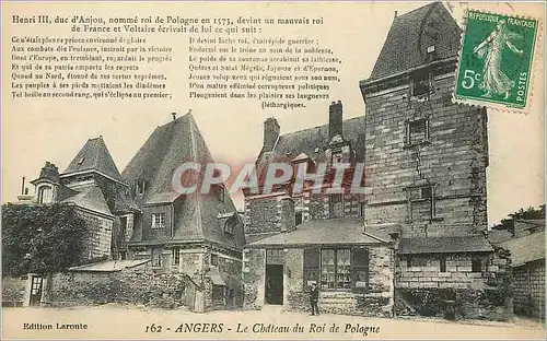 Cartes postales Angers Le Chateau du Roi de Polone