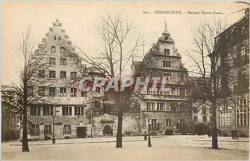 Ansichtskarte AK Strasbourg Maison Notre Dame