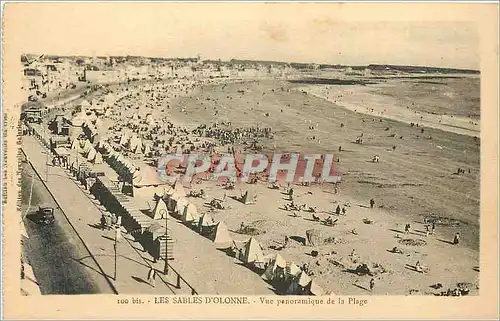 Cartes postales Les Sables d'Olonne Vue panoramique de la Plage