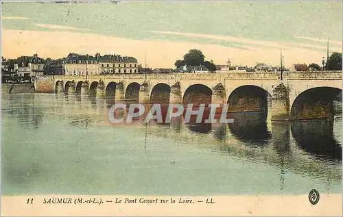 Ansichtskarte AK Saumur M et L Le Pont Cessart sur la Loire