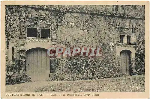 Cartes postales Couture su Loir L et Ch Caves de la Poissonniere