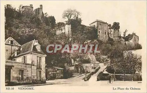 Ansichtskarte AK Vendome La Place du Chateau