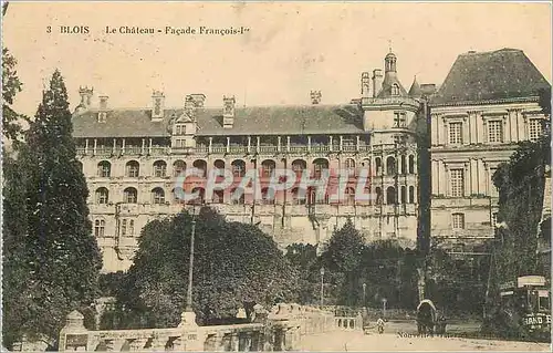 Cartes postales Blois Le Chateau Facade Francois 1er