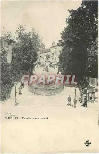 Cartes postales Blois Escalier monumental