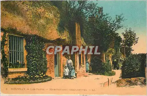 Cartes postales Vouvray Les Patys Habitations Troolodytes Folklore