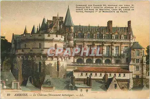 Cartes postales Amboise Le Chateau Monument historique