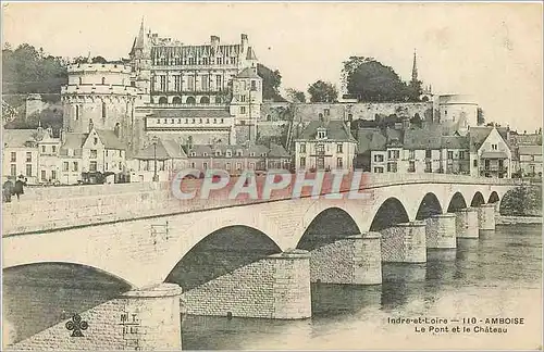 Ansichtskarte AK Indre et Loire Amboise Le Pont et le Chateau