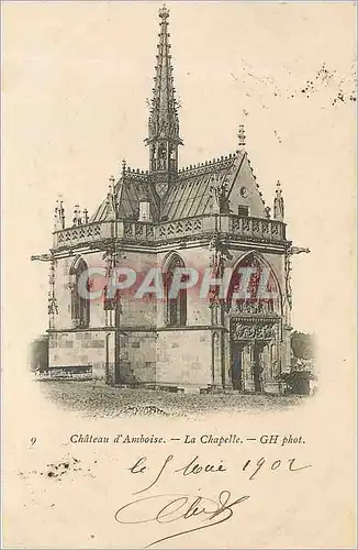 Cartes postales Chateau d'Amboise La Chapelle