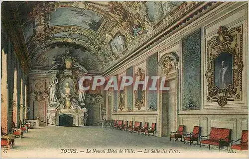 Cartes postales Tours Le Nouvel Hotel de Ville La Salle des Fetes