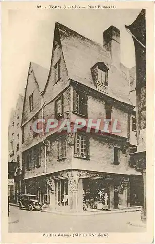 Cartes postales Tours I et L Place Plumereau