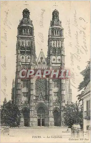 Cartes postales Tours La Cathedrale