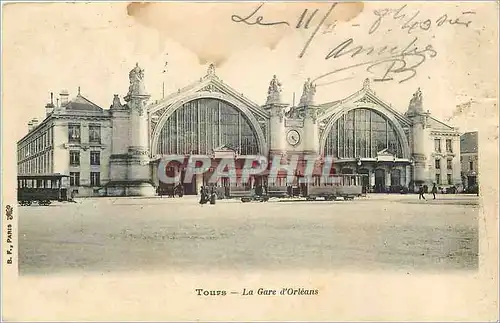 Cartes postales Tours La Gare d'Orleans