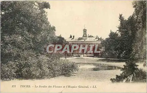 Ansichtskarte AK Tours Le Jardin des Plantes et l'Hospice General