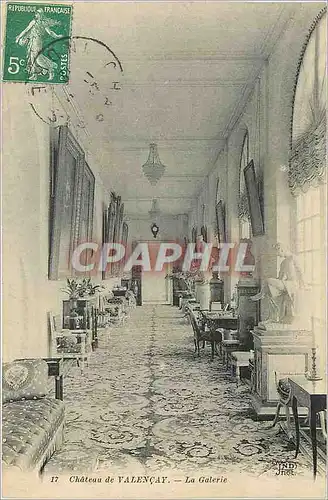 Cartes postales Chateau de Valencay La Galerie