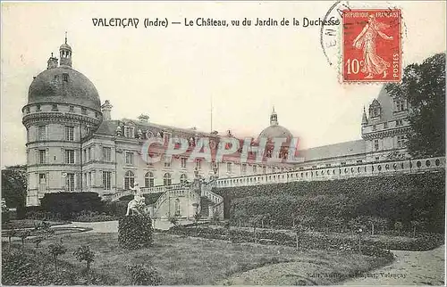 Cartes postales Valencay Indre Le Chateau vu du Jardin de la Duchesse