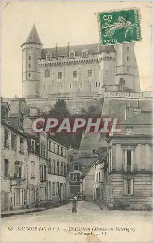 Cartes postales Saumur M et L Le Chateau cote nord