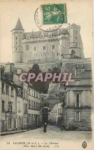 Cartes postales Saumur M et L Le Chateau cote nord