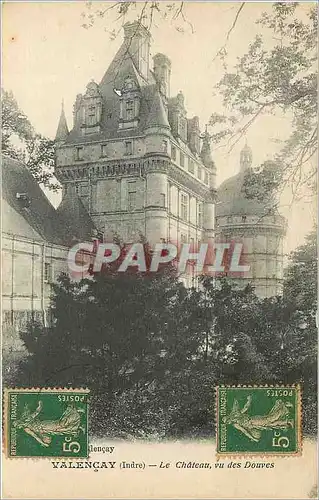 Ansichtskarte AK Valencay Indre Le Chateau vu des Douves