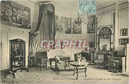 Cartes postales Chateau de Valencay Chambre a Coucher du Roi d'Espagne