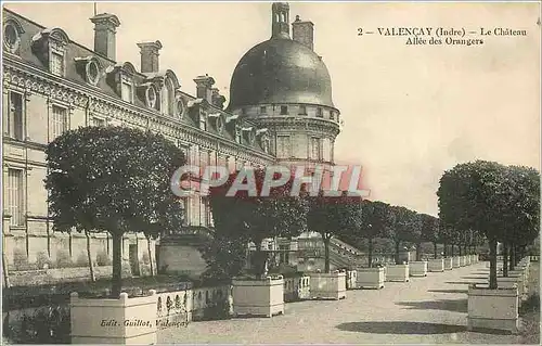 Cartes postales Valencay Indre Le Chateau Allee des Orangers