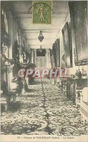 Cartes postales Chateau de Valencay Indre La Galerie