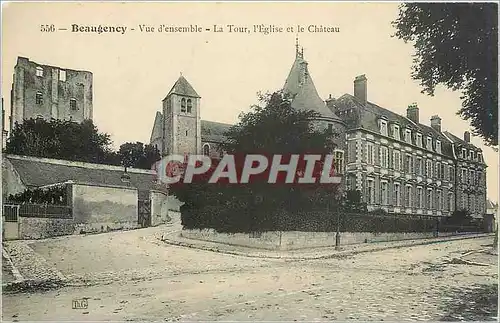 Cartes postales Beaugency Vud d'ensemble La Tour l'Eglise et le Chateau