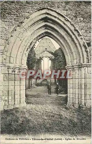 Ansichtskarte AK Environs de Pithiviers Yevre le Chatel Loiret Eglise de St Lubin