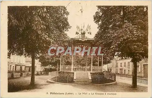 Cartes postales Pithiviers Loiret Le Mail Le Kiosque a musique