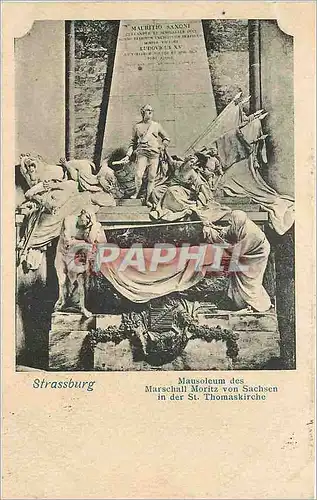 Cartes postales Strassburg Mausoleum des Marschall Moritz von Sachsen in der St Thomaskirche