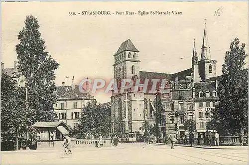 Cartes postales Strasbourg Pont Kuss Eglise St Pierre le Vieux