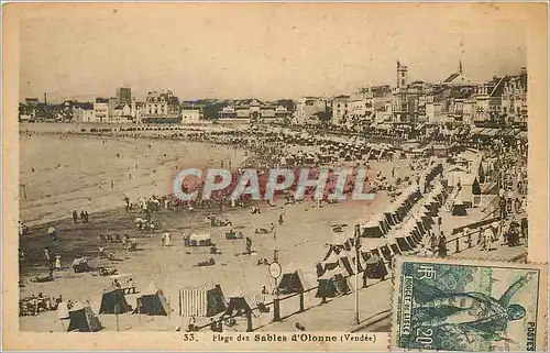 Cartes postales Plage des Sables d'Olonne Vendee