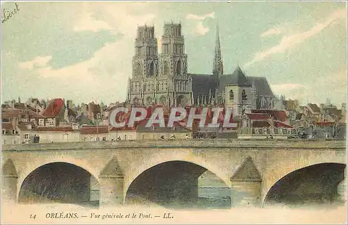 Cartes postales Orleans Vue generale et le Pont