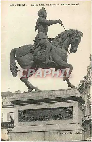 Ansichtskarte AK Orleans Jeanne d'Arc par Foyatier Place du Martroi