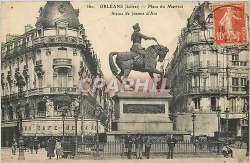 Cartes postales Orleans Loire Place du Martroi Statue de Jeanne d'Arc