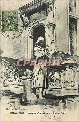 Cartes postales Orleans Jeanne d'Arc par la Princesse Marie