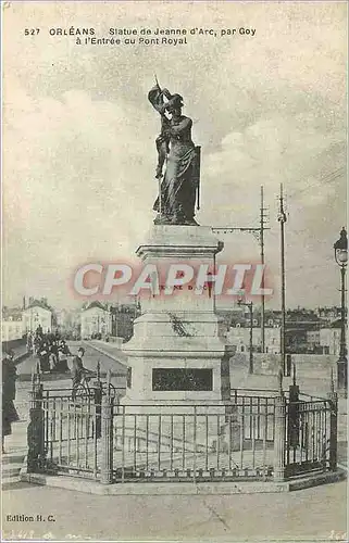 Cartes postales Orleans Statue de Jeanne d'Arc par Goy a l'Entree du Pont Royal