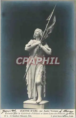 Cartes postales Jeanne d'Arc par Andre Vermare Cathedrale d'Orleans